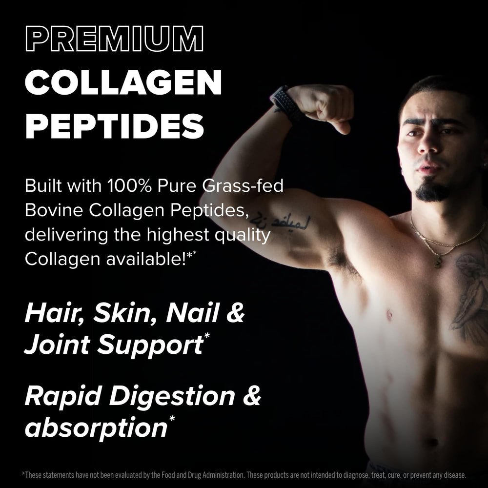 FINAFLEX Pure Collagen powder close-up shows fine texture ideal for smooth blending.