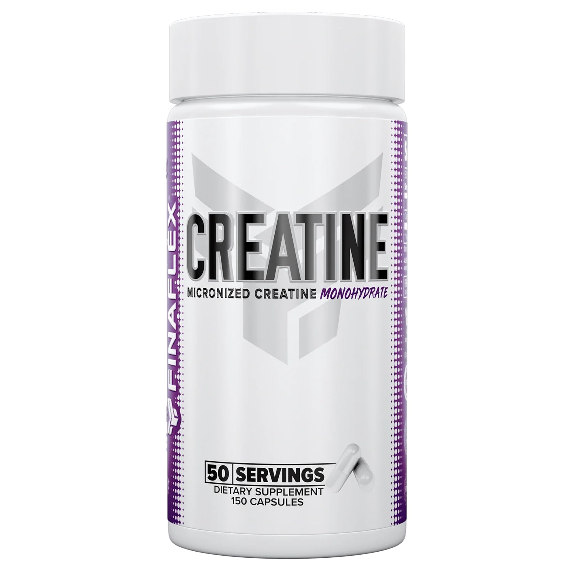 FINAFLEX Pure Creatine bottle promotes strength during training.