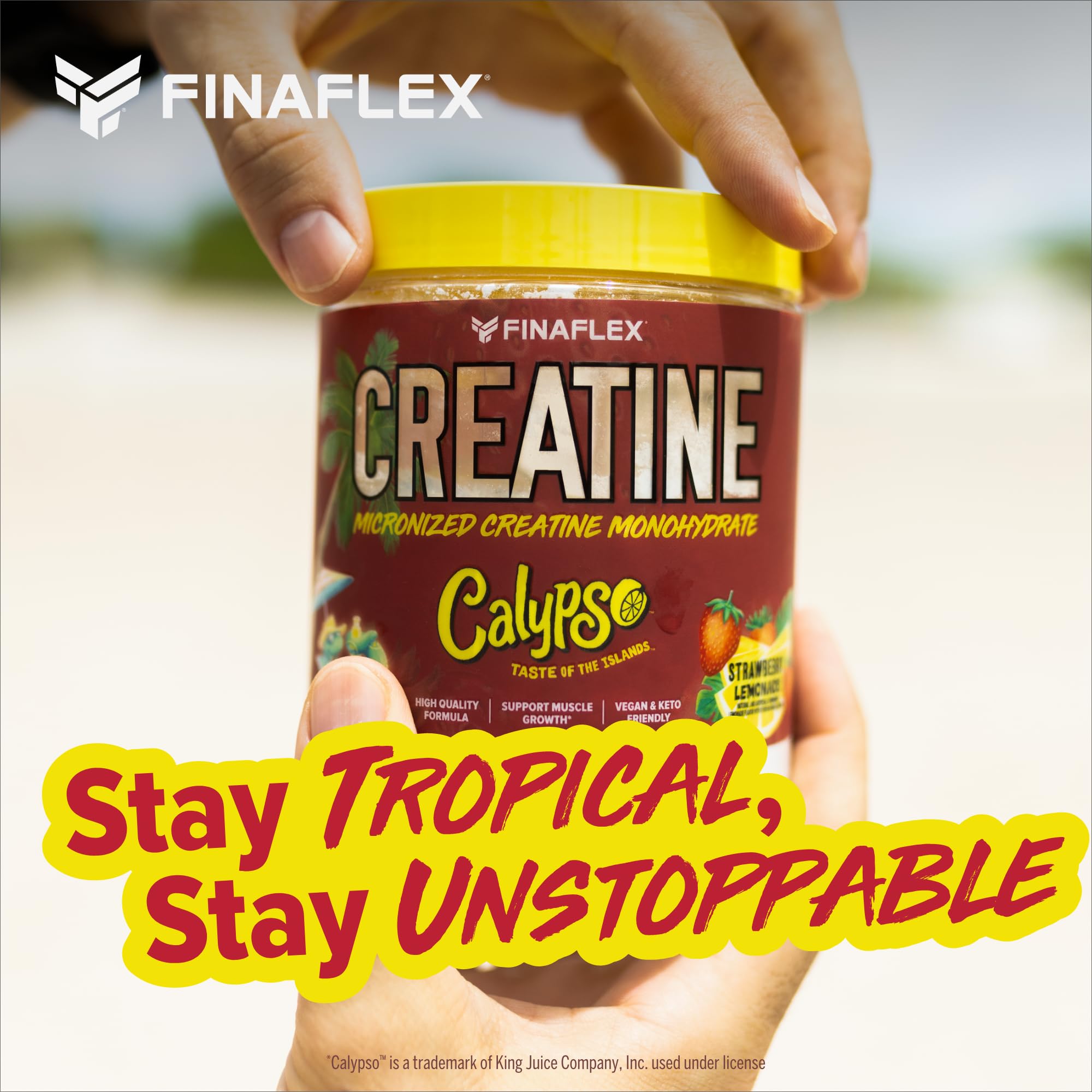 Athlete using FINAFLEX Creatine + Calypso during training session.