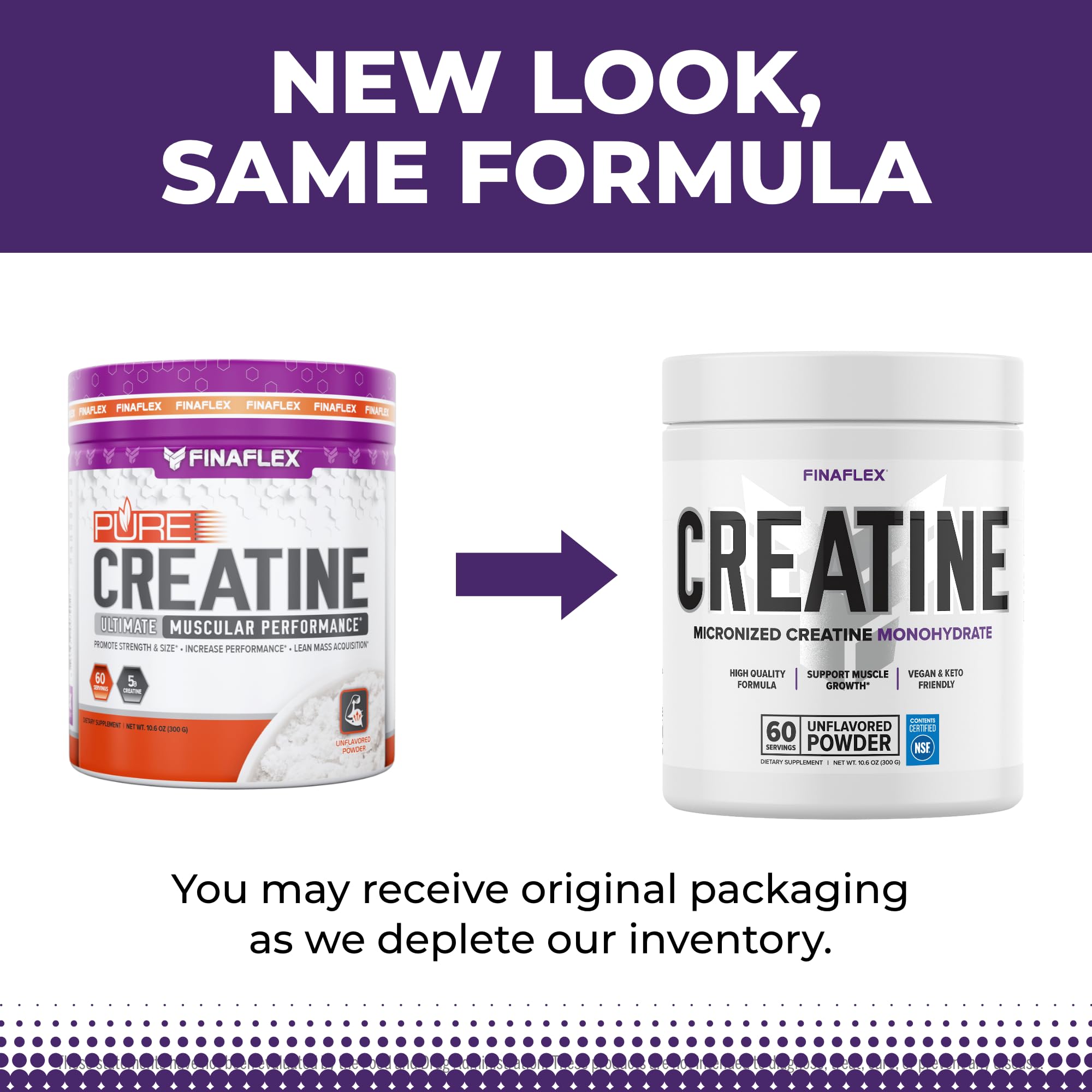 FINAFLEX Pure Creatine scoop with serving size for energy and strength