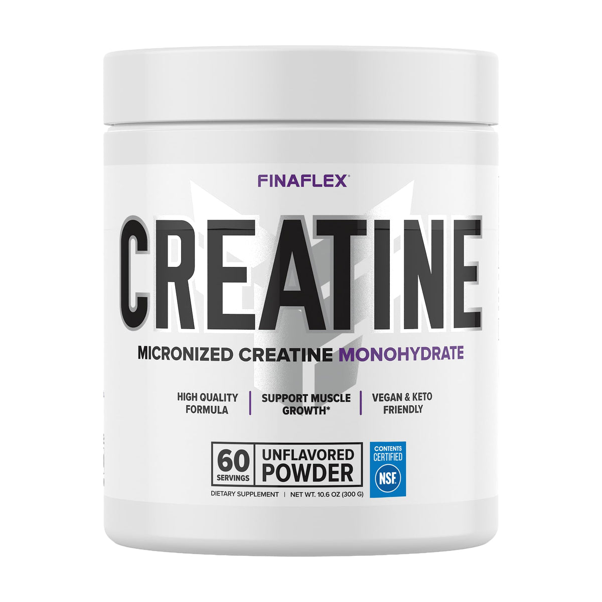 FINAFLEX Pure Creatine bottle with unflavored powder for muscle strength and performance