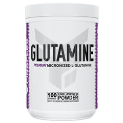 FINAFLEX Pure Glutamine unflavored powder in a jar for post-workout support
