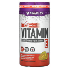 FINAFLEX Pure Vitamin E softgels bottle supports daily skin nourishment.