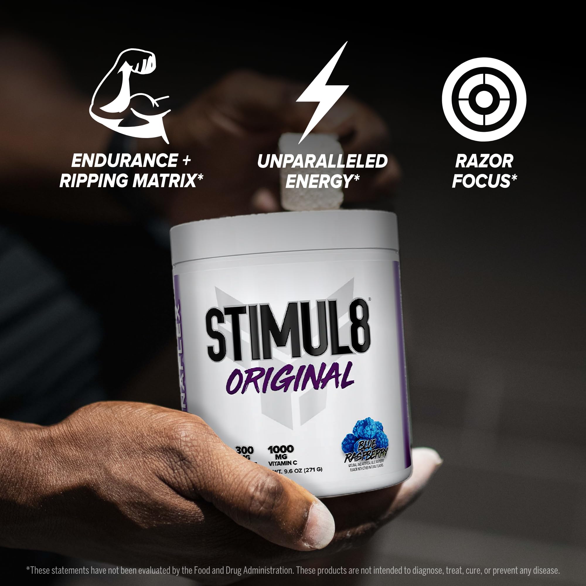 FINAFLEX STIMUL8 dissolving powder in water before training