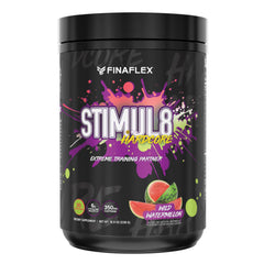 FINAFLEX Stimul8 Hardcore Wild Watermelon bottle front displaying energy-boosting formula.