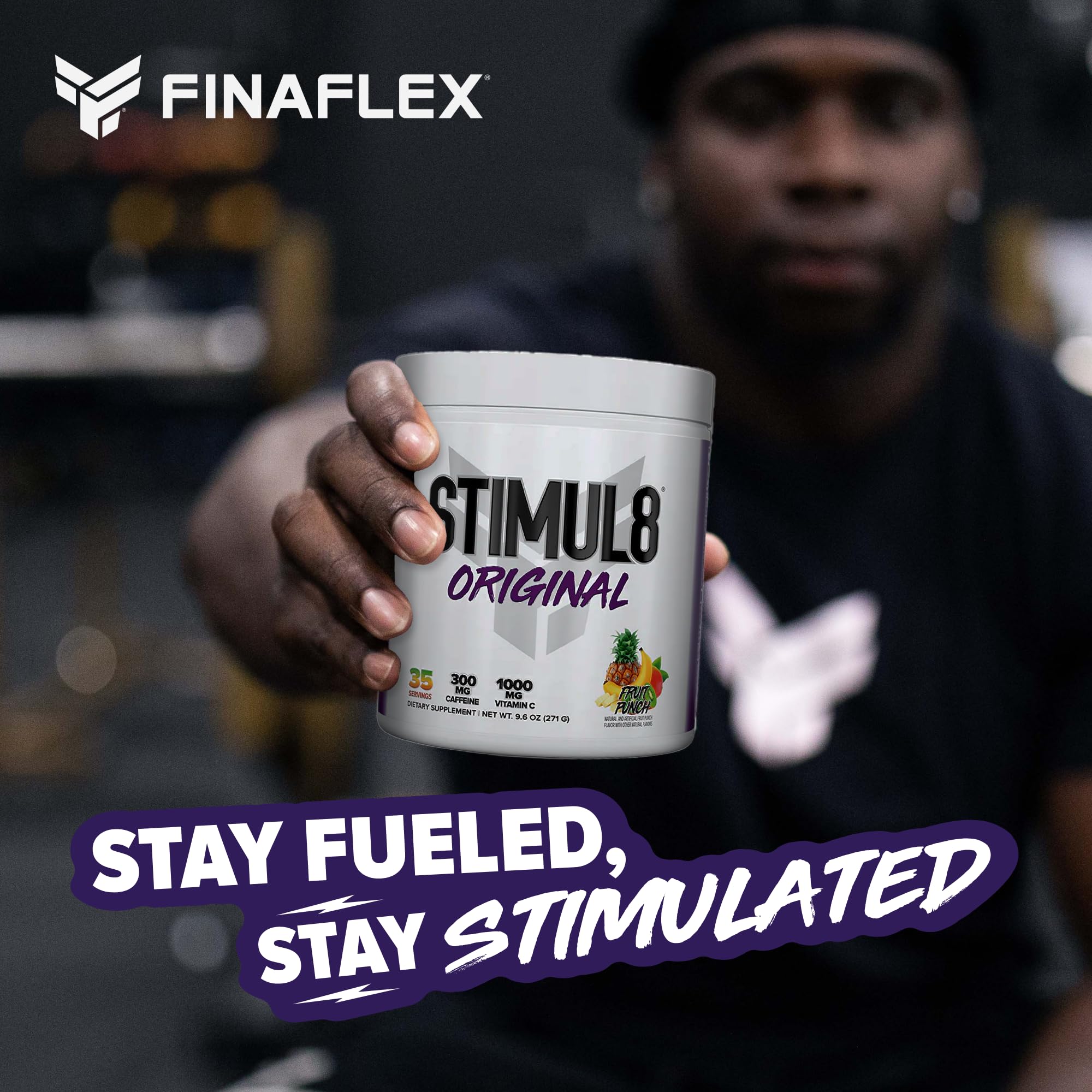 FINAFLEX StimUL8 packaging showing iris XD innovation and GMP heritage.