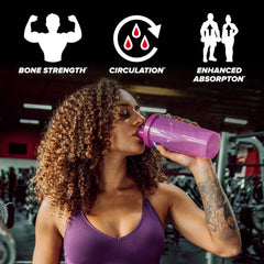 FINAFLEX bottle with capsules demonstrates easy daily routine.