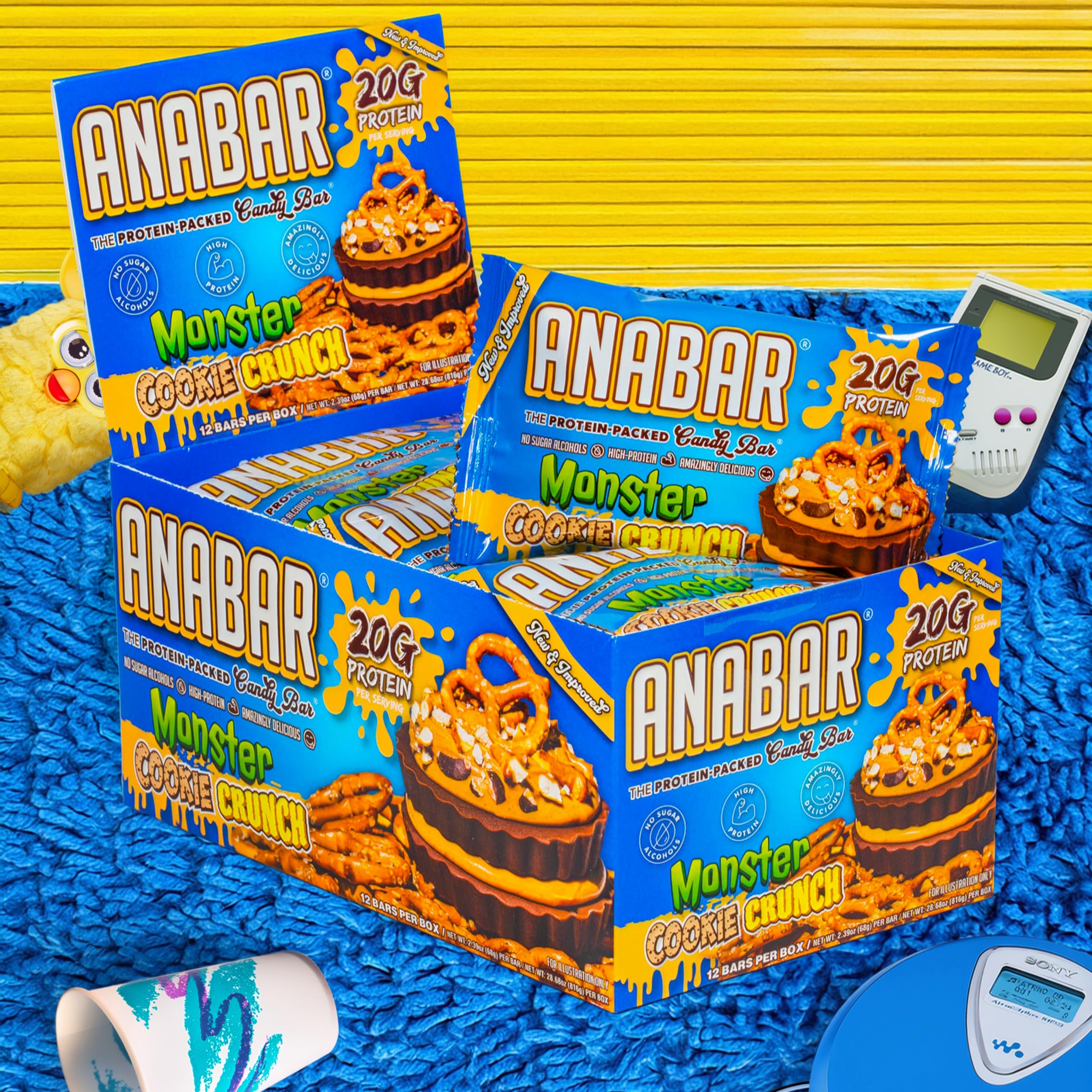 Final Boss Anabar bar contains no sugar alcohols for gentler digestion.