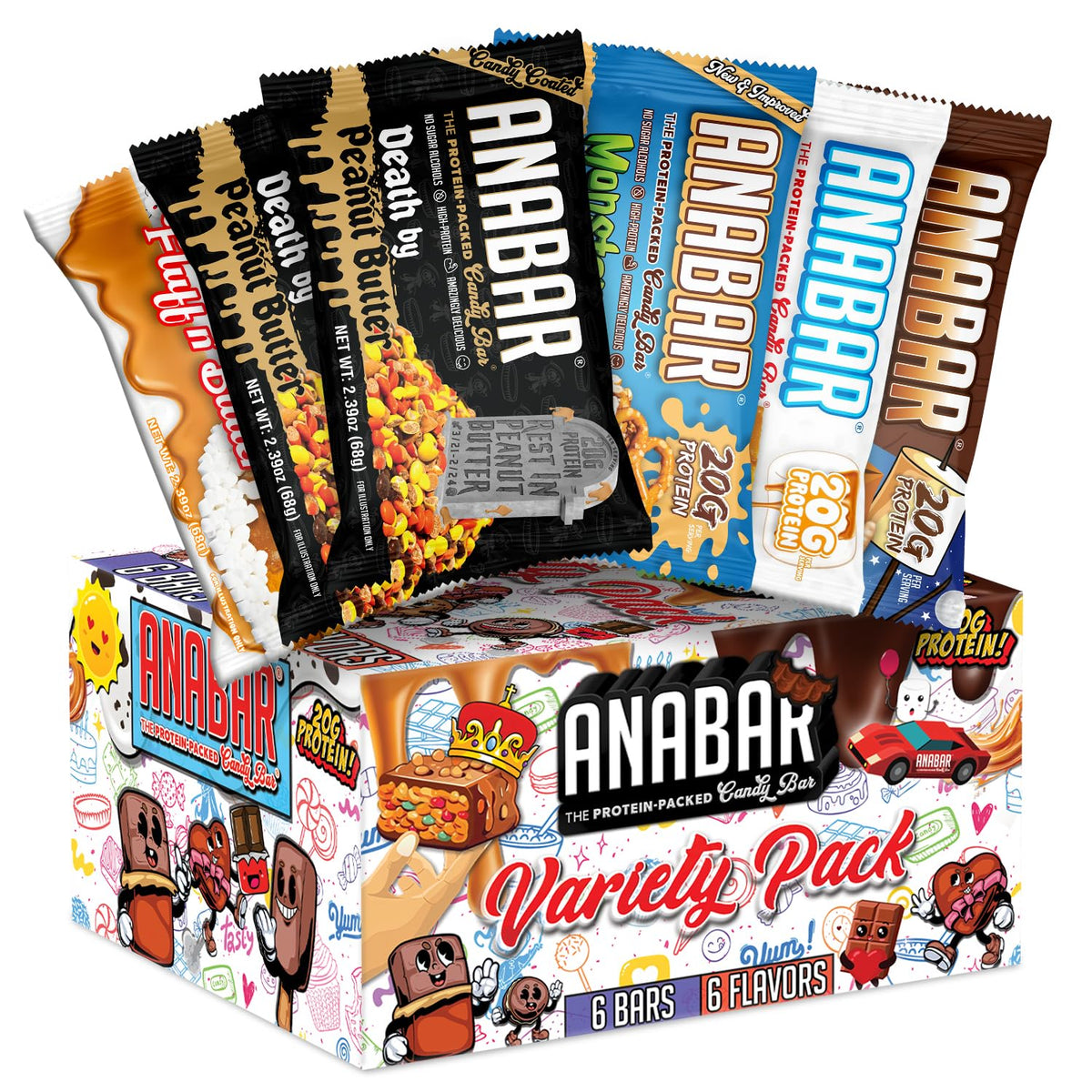 FINAL BOSS Anabar Death by Peanut Butter bar with rich coating for post-workout snack