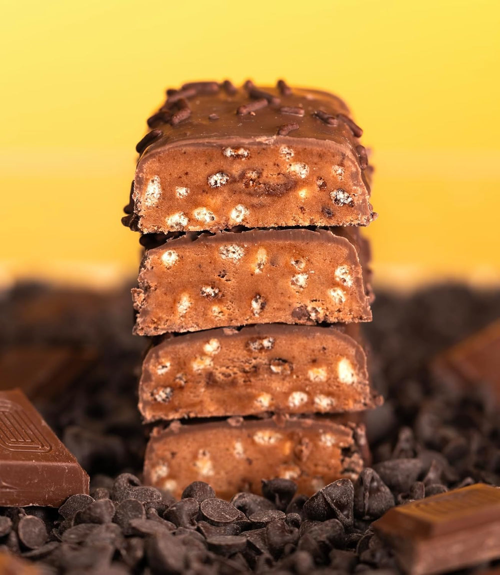 Final Boss Anabar Triple Chocolate Wasted bar glossy coating invites indulgent bite
