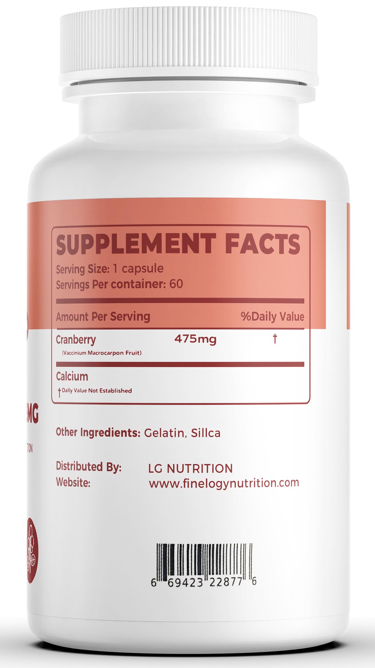Finelogy Cranberry Pills daily-use bottle suggests simple wellness routine.