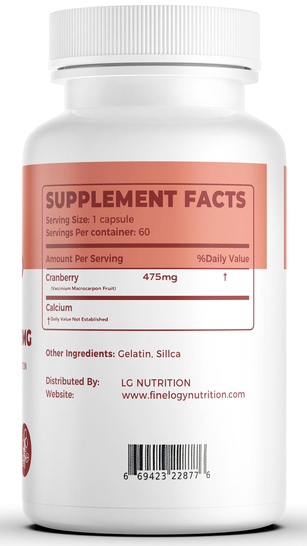 Finelogy Cranberry Pills daily-use bottle suggests simple wellness routine.