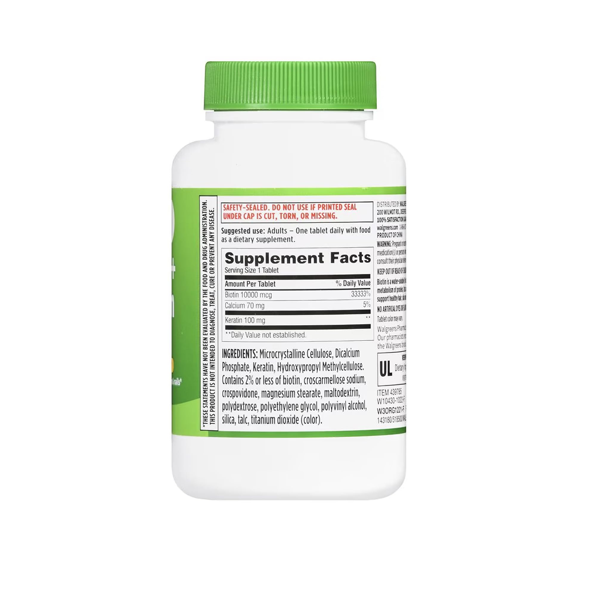 Finest Nutrition Biotin + Keratin tablets close-up highlighting on-the-go use.
