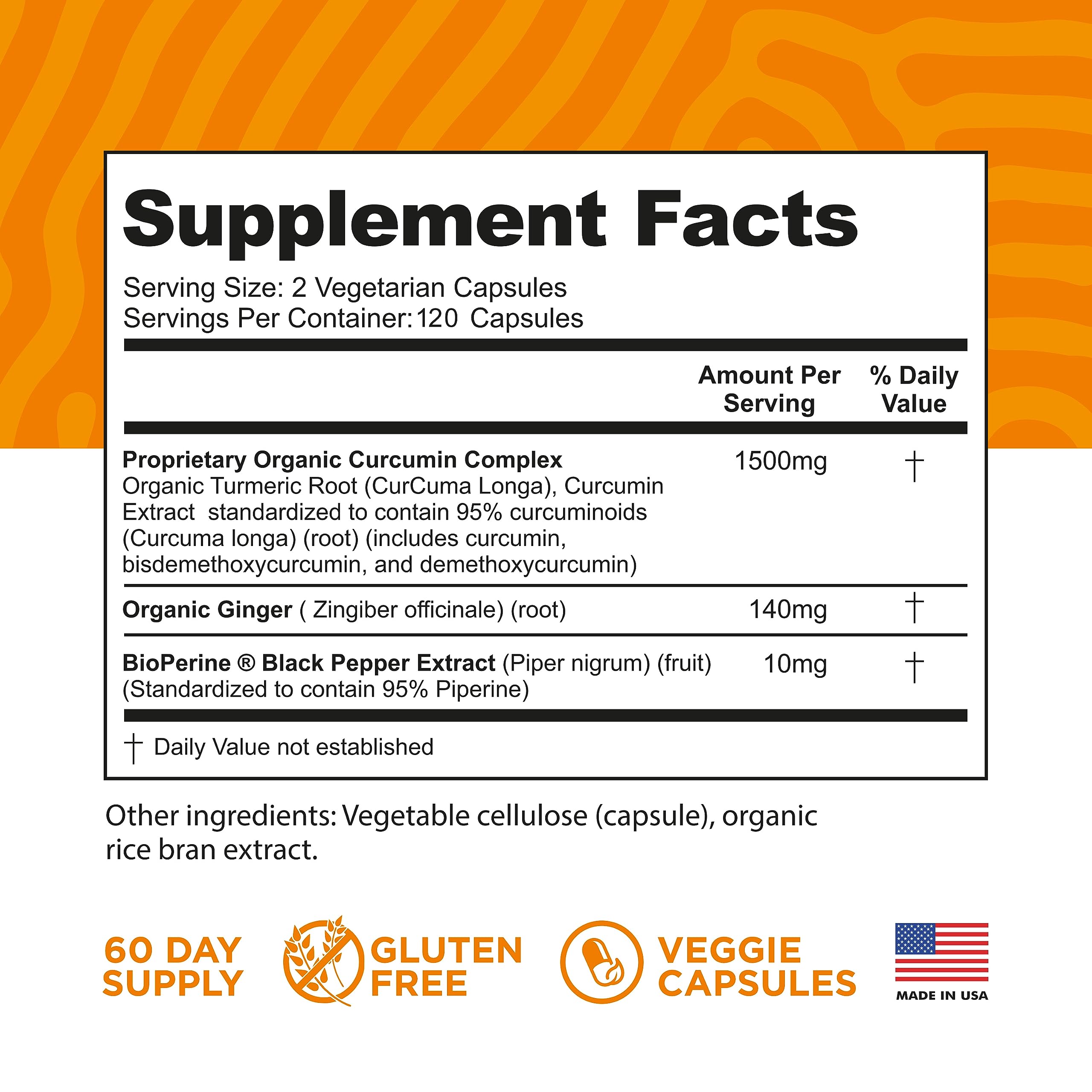FineVine Organics Bioperine black pepper capsules highlighting absorption boost
