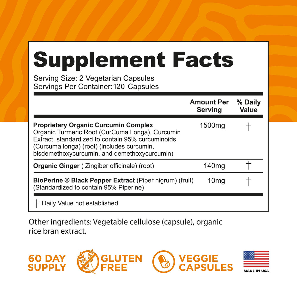 FineVine Organics Bioperine black pepper capsules highlighting absorption boost
