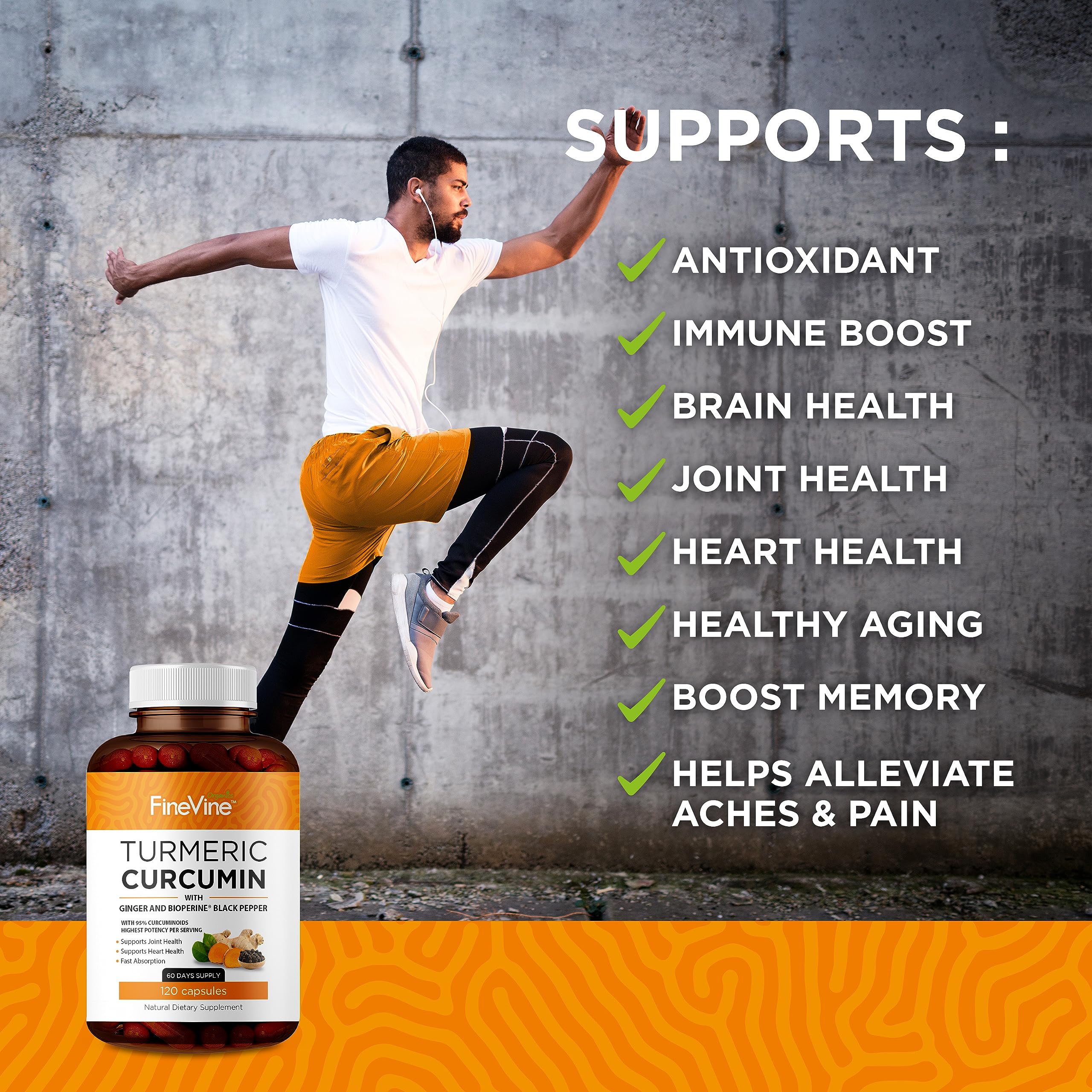 FineVine Organics ginger extract capsules for digestive comfort