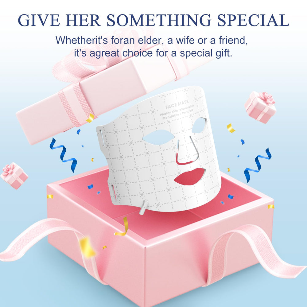 Fiogeo red light mask gift-ready packaging makes a thoughtful present.