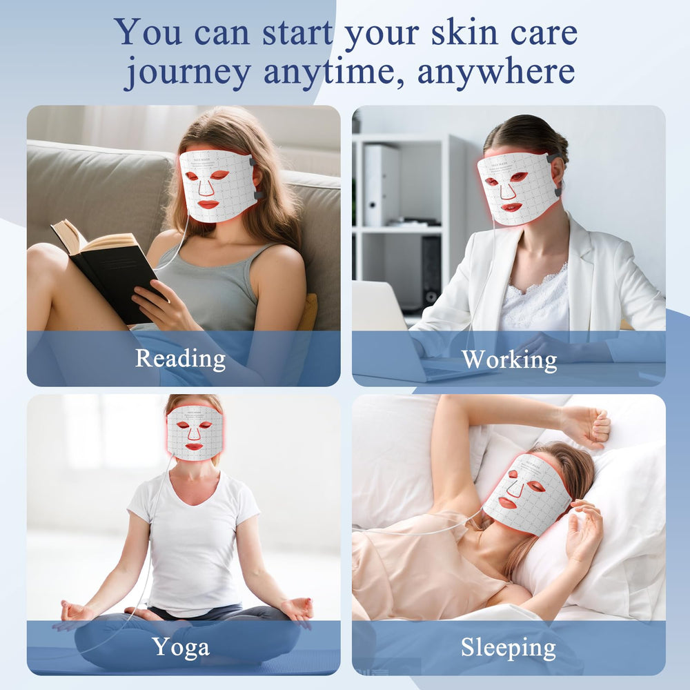 Fiogeo mask includes a 10-minute timer for safe, efficient routines.