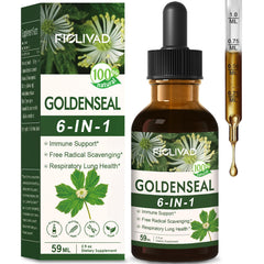 FIOLIVAD Goldenseal root extract bottle for daily immune support.