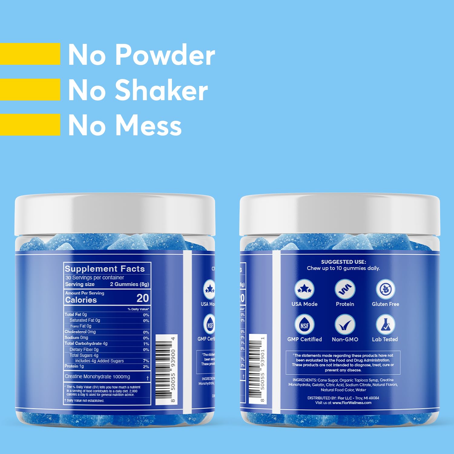FIOR Creatine Gummy postworkout-routine shot conveys a simple recovery option.