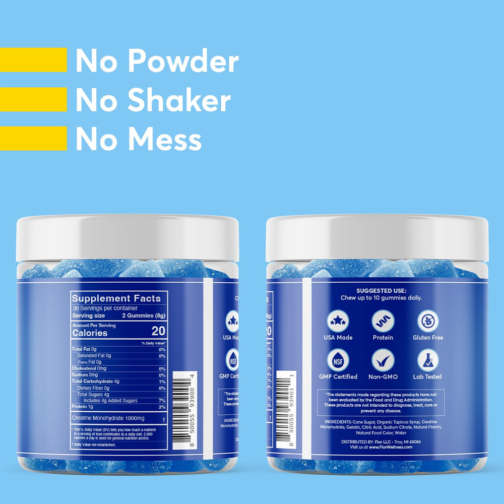FIOR Creatine Gummy postworkout-routine shot conveys a simple recovery option.