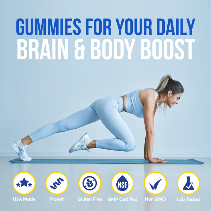 FIOR Creatine Gummy preworkout-use image suggests convenient energy support before training.