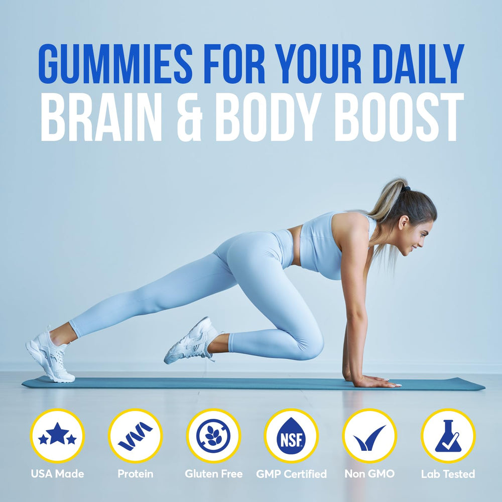 FIOR Creatine Gummy preworkout-use image suggests convenient energy support before training.