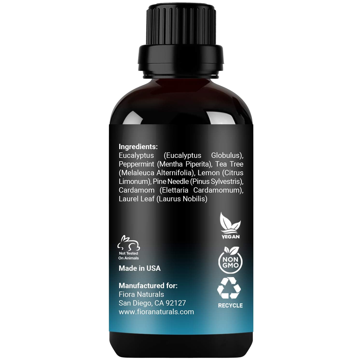 Fiora Naturals Breathe dropper enables precise oil dosing.