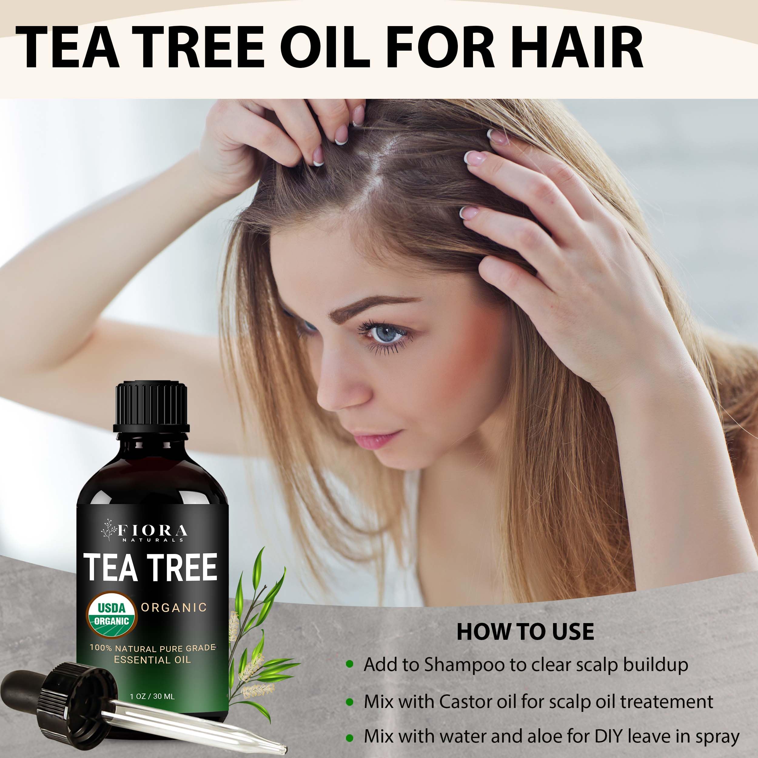 Diffuser-ready Fiora Naturals Tea Tree Oil for aromatherapy spaces