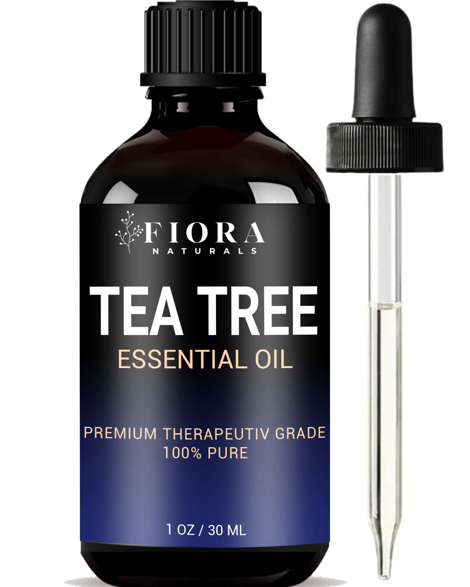 Fiora Naturals Tea Tree Oil bottle pour for toenails supports renewal.