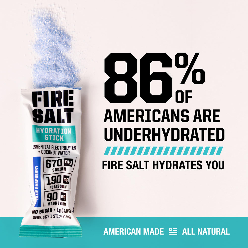 Fire Salt Sticks ready-to-drink after workouts and outdoor adventures.