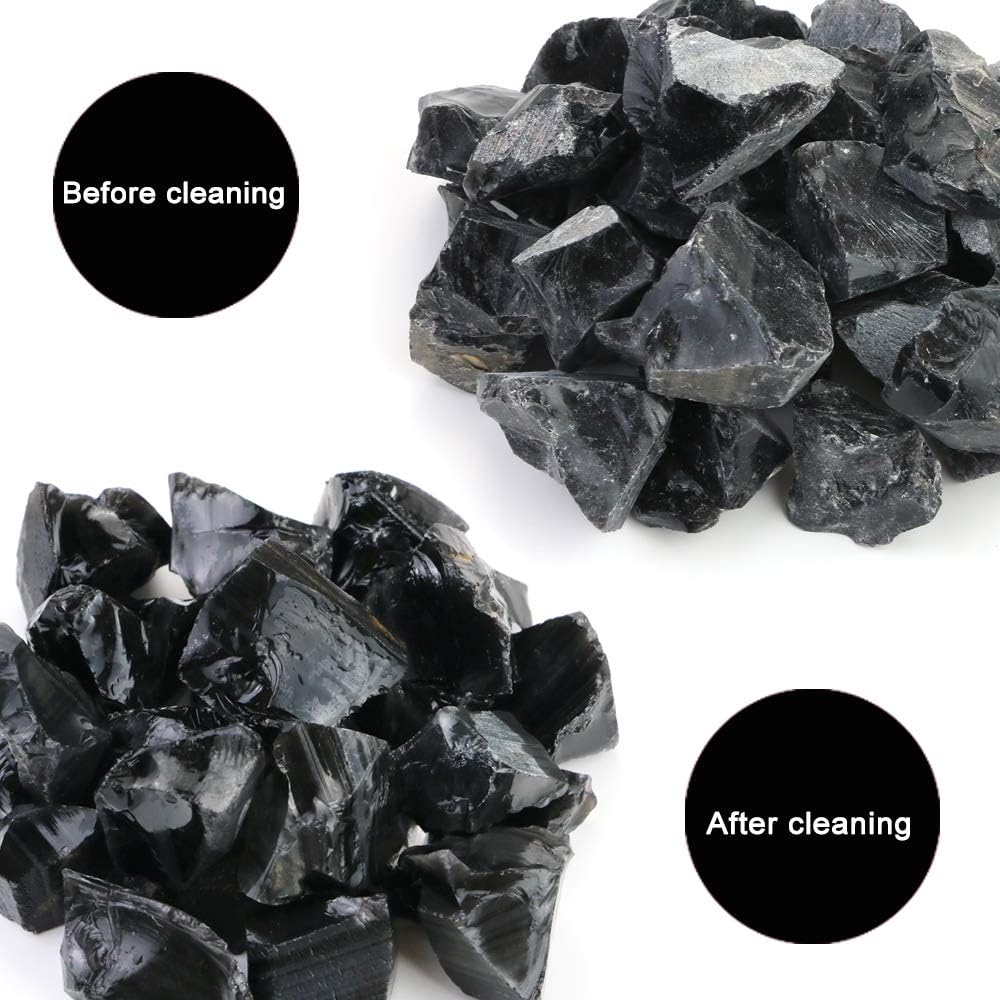 Fireboomoon natural obsidian stones for home decor and display