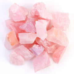 FireBOOMOON rose quartz rough raw stone for natural display and lapidary crafts