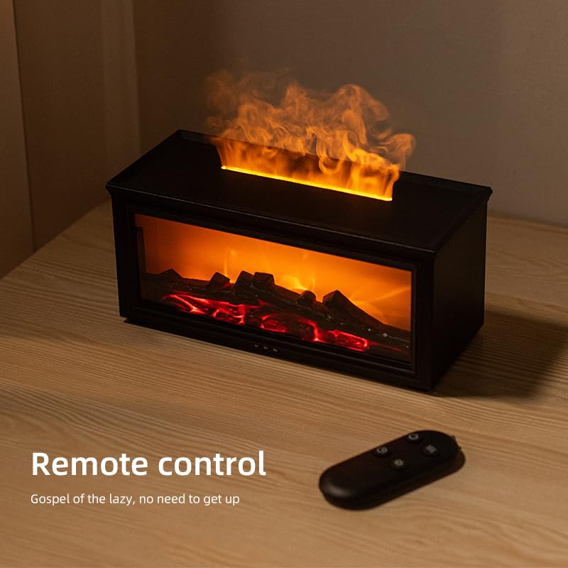 Fireplace Diffuser desk setup fits home or office