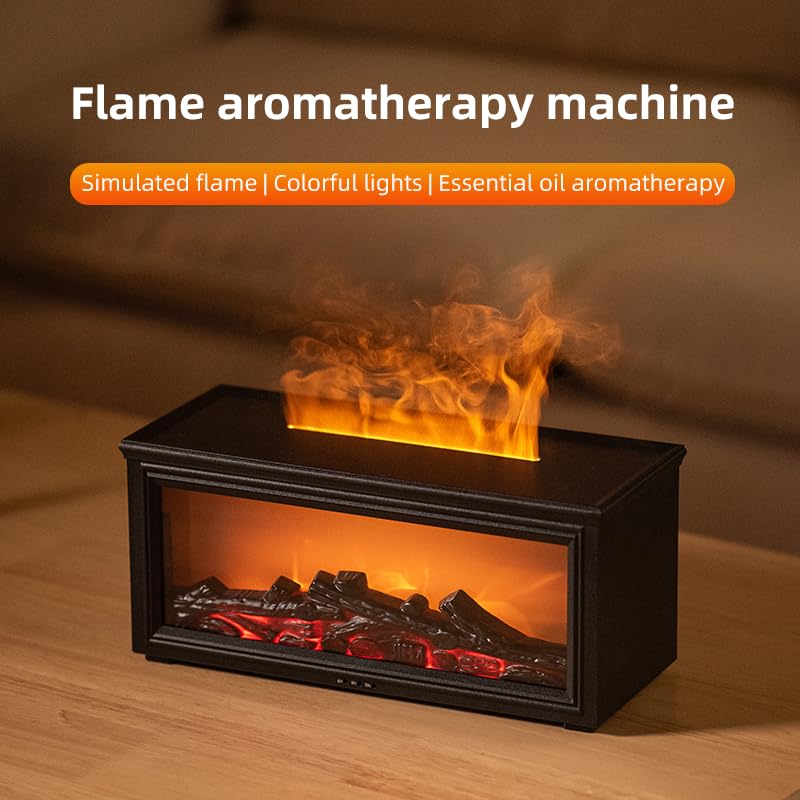 Fireplace Diffuser seven LED lights set a warm mood