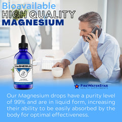 FireWaterStar magnesium drops offer high bioavailability for efficient uptake.