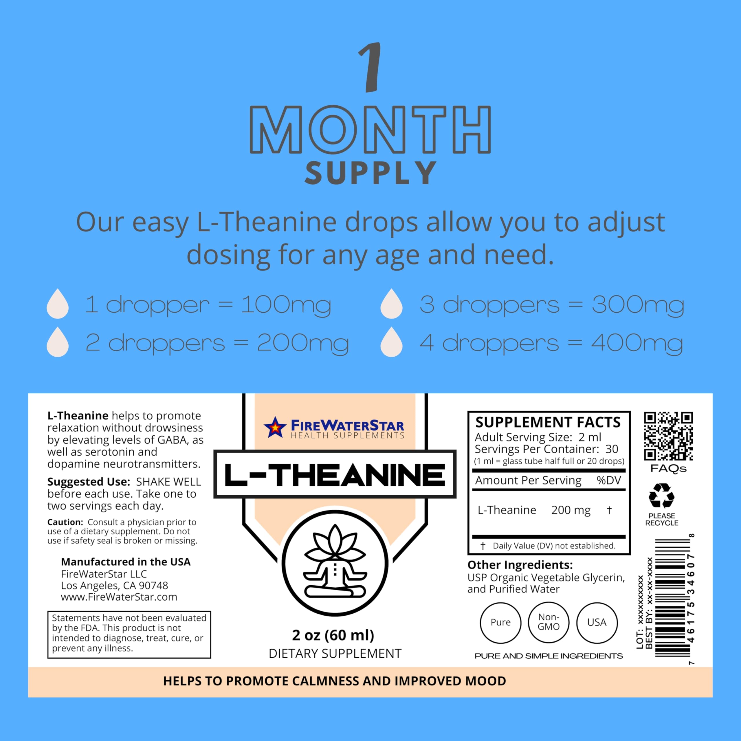 User adding drops to beverage for easy dosing