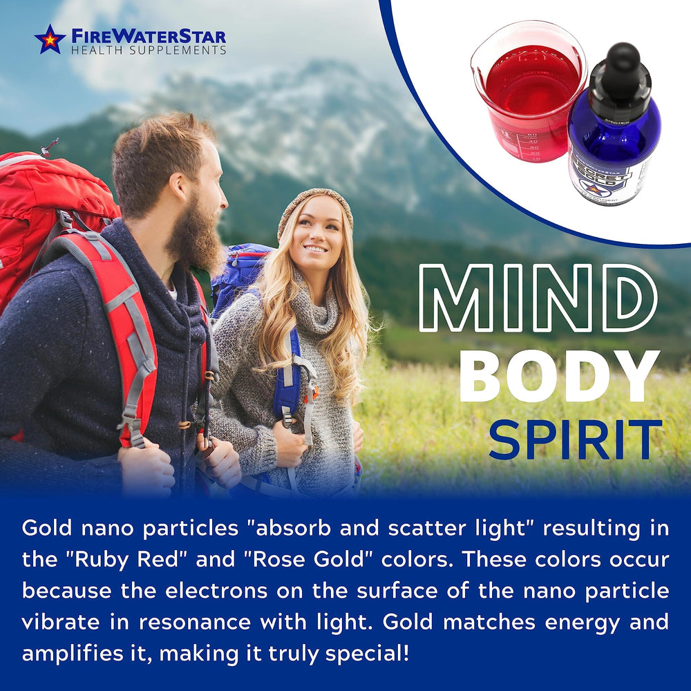 Ruby Red Colloidal Gold FIREWATERSTAR Colloidal Gold Drops – 99.99% Swiss Gold, Brain Clarity ...