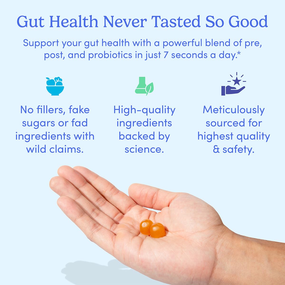 FIRST DAY dental-health gummies promoting oral wellness and fresh breath.