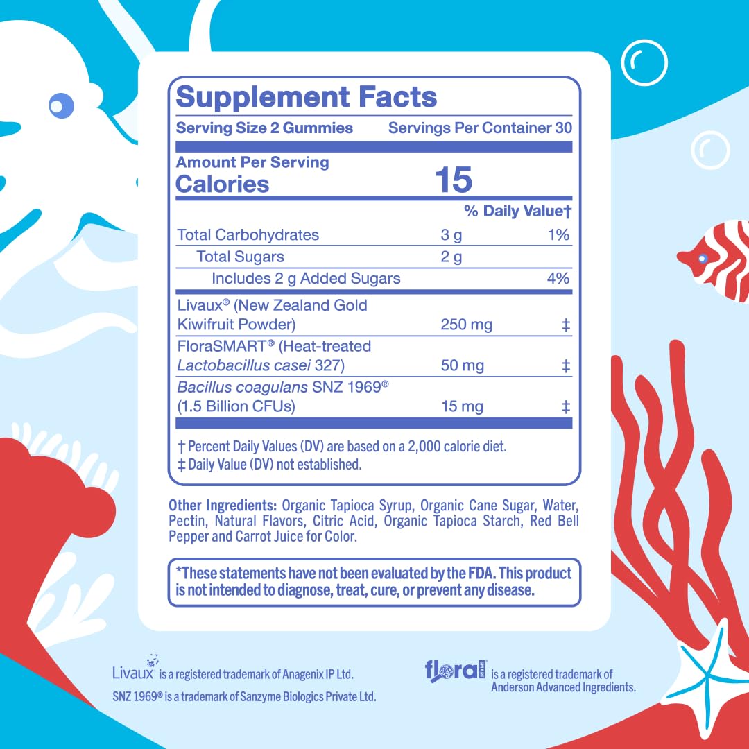 FIRST DAY gummies on teen's desk illustrate an easy daily routine