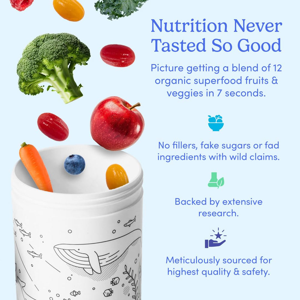 First Day gummies closeup showing tasty organic flavors.