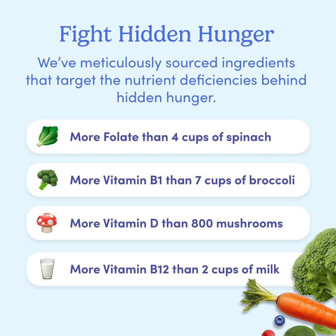 First Day immunity and brain support image with essential nutrients.