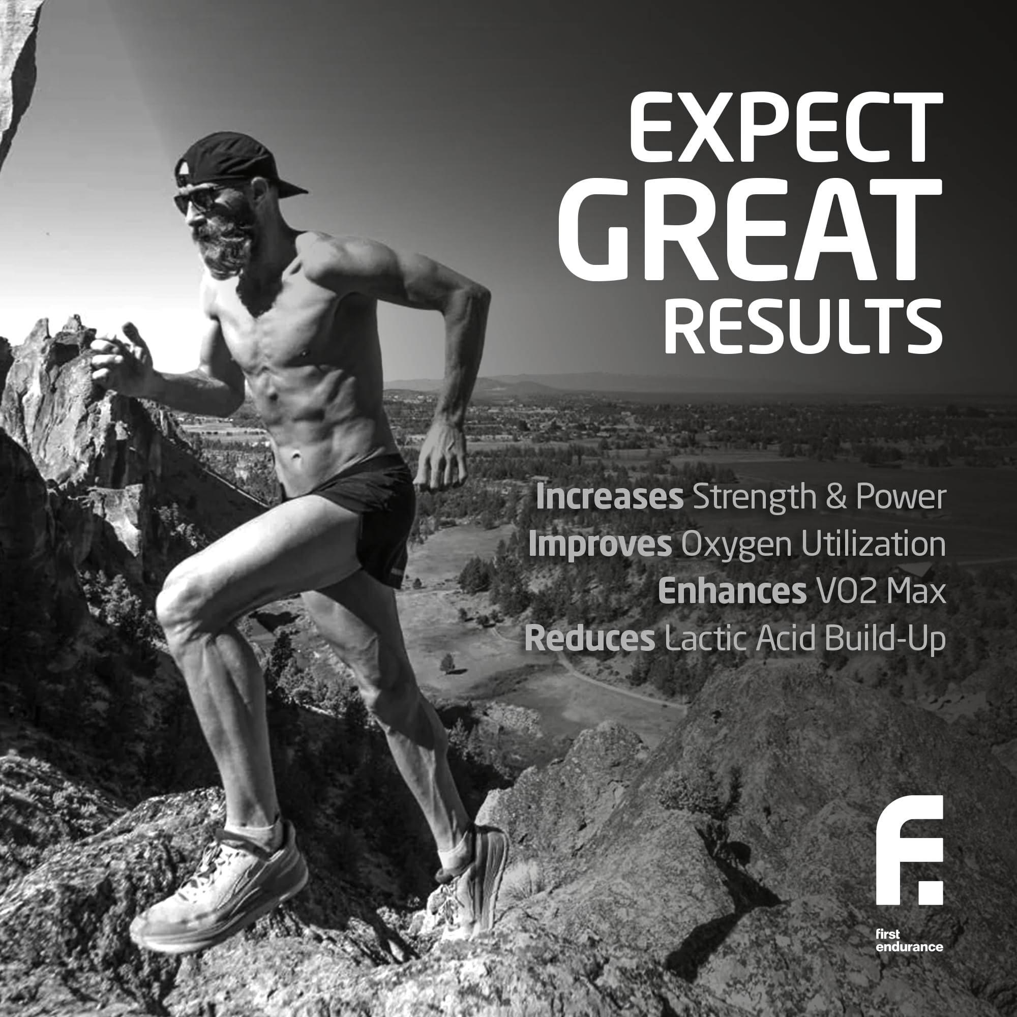 FIRST ENDURANCE OptygenHP packaging shows premium endurance support.