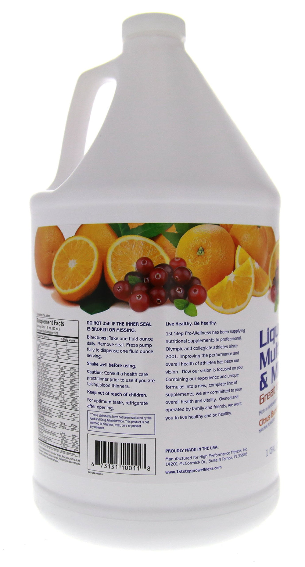 Measuring spoon with 1st Step Energy Citrus liquid.