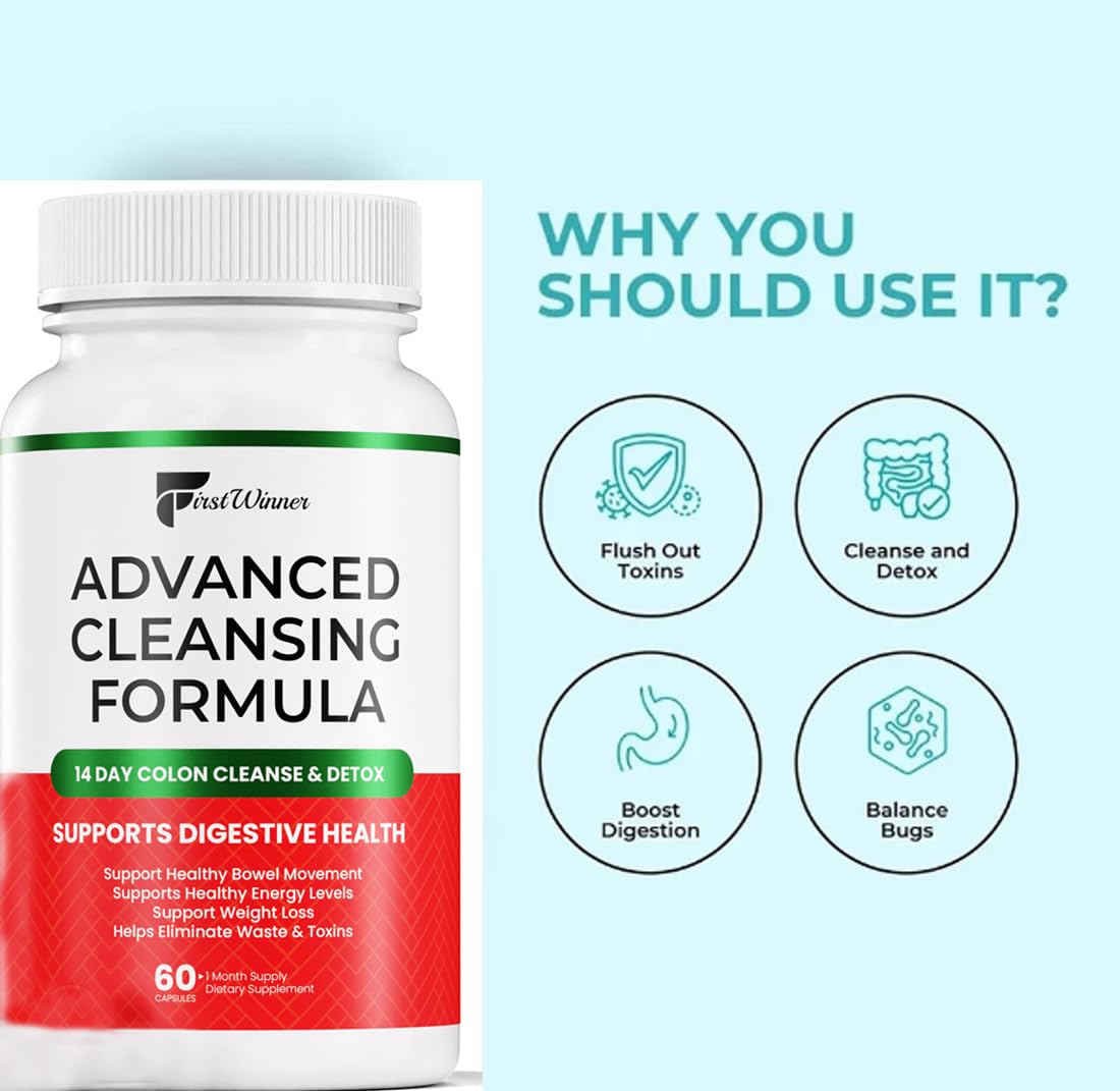 First Winner Colon Cleanse ingredients including Cascara Sagrada aid gut balance.