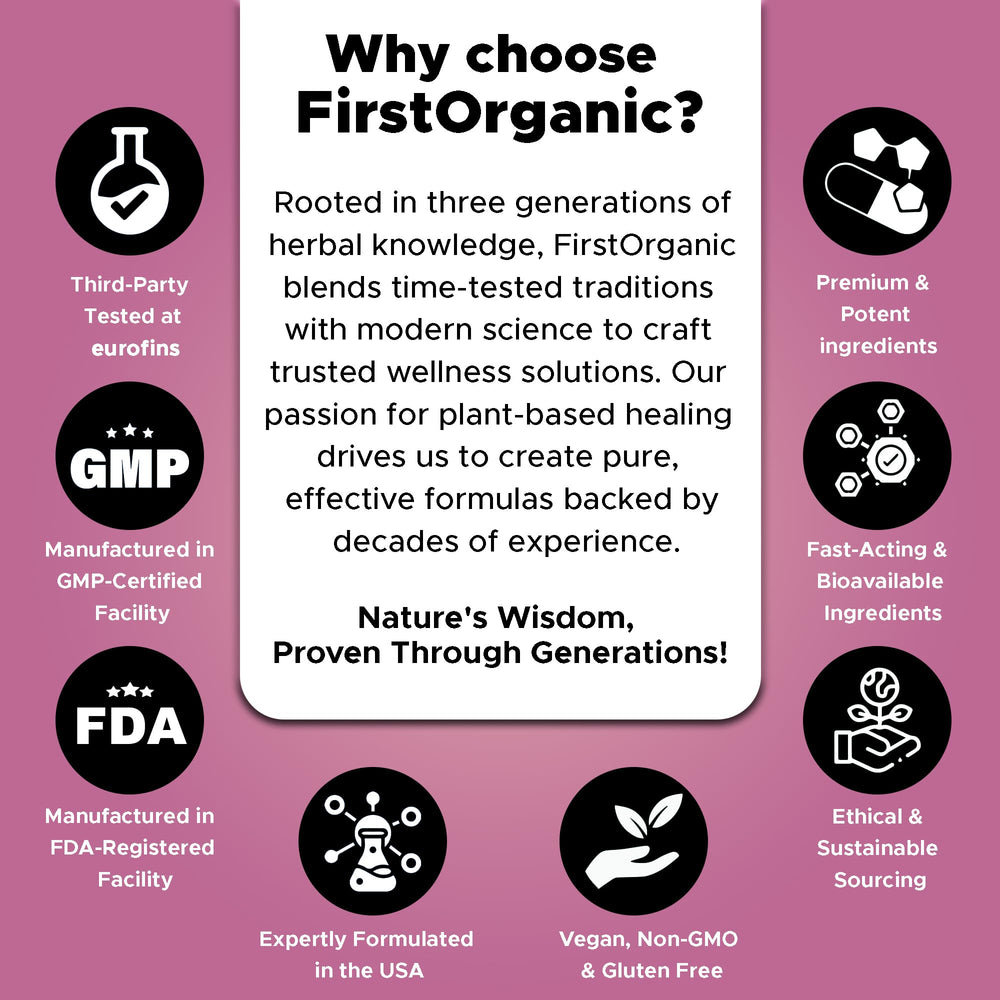 FirstOrganic UTI Flora Pro+ vegan, non-GMO, and gluten-free.