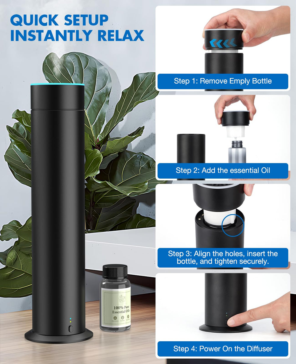 Includes 80mL fragrance oil for immediate scent diffusion.