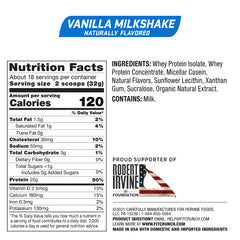 Fit Crunch Tri-Blend whey vanilla milkshake glass for a satisfying post-workout drink