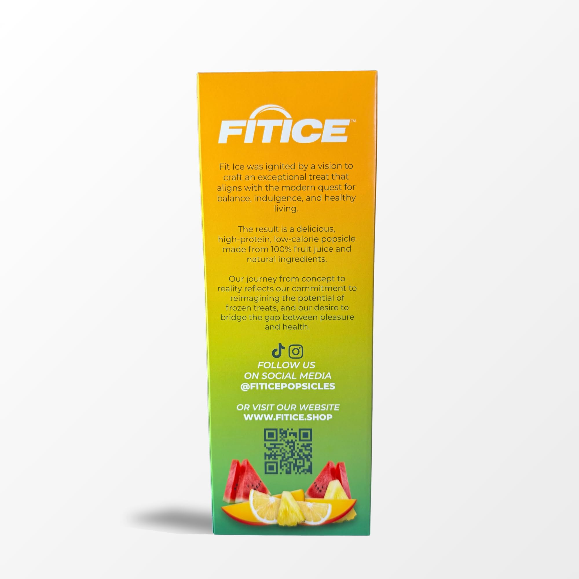 FIT ICE freezer display with gluten-free, keto-friendly pops.