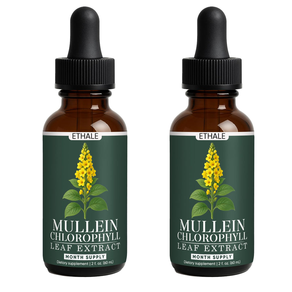 FITactic ETHALE Mullein Drops bottle pour for easy daily dosing